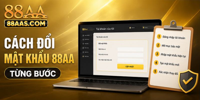 hướng dẫn cách đổi mật khẩu 88AA