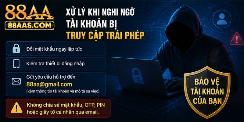 Cách xử lý khi nghi ngờ tài khoản bị truy cập trái phép
