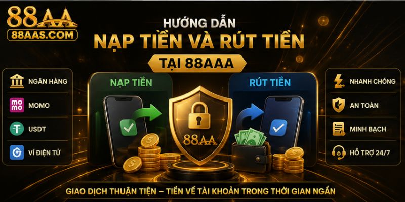 Hướng dẫn nạp tiền và rút tiền tại 88AA