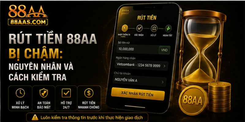 Rút Tiền 88AA Bị Chậm: Nguyên Nhân Và Cách Kiểm Tra