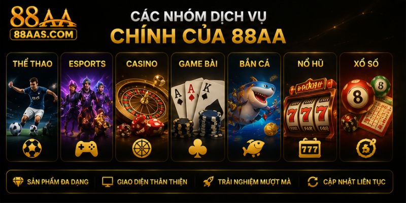 Những trò chơi nhà cái 88AA cung cấp